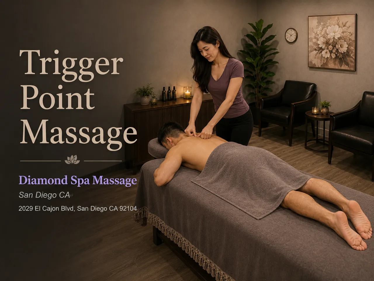Trigger Point Massage in San Diego, CA at Diamond Spa Massage